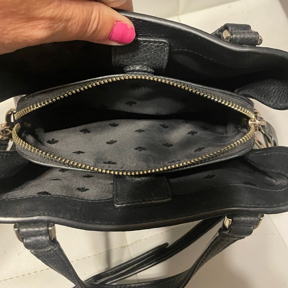 Kate Spade New York Black Leather Triple Compartment Dual Handbag - Picture 6 of 9
